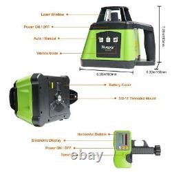 Huepar Electronic Self-Leveling Rotary Laser Level Kit -360 Horizontal Laser