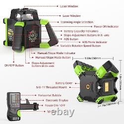 Huepar Electronic Self-Leveling Rotary Red Laser Level Kit 360 Horizontal L