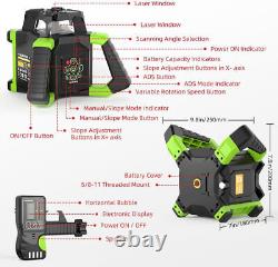 Huepar Electronic Self-Leveling Rotary Red Laser Level Kit 360 Horizontal Lase