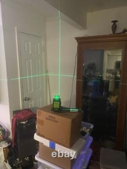 Huepar PV10+ Self-Leveling Green Rotary Laser Level Kit withHard Case, Tripod Ect