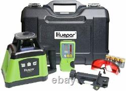 Huepar RL200HR Professional Electronic Self-Leveling Red Rotary Laser Level 360