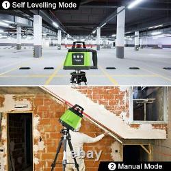 Huepar RL200HR Professional Electronic Self-Leveling Red Rotary Laser Level 360