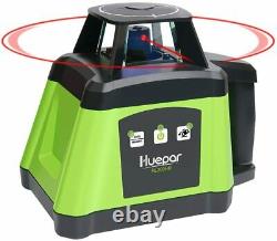 Huepar RL200HR Professional Electronic Self-Leveling Red Rotary Laser Level 360