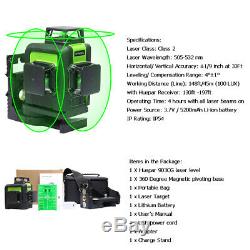 Huepar Rotary Laser Level Green Cross Line Horizontal Vertical Measuring 147ft