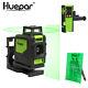 Huepar Rotary Laser Level Green Cross Line Laser Self Leveling Laser + Receiver