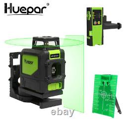 Huepar rotary laser level green Cross Line Laser Self Leveling Laser + Receiver