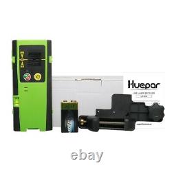 Huepar rotary laser level green Cross Line Laser Self Leveling Laser + Receiver