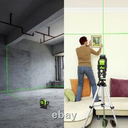 Huepar rotary laser level green Cross Line Laser Self Leveling Laser + Receiver