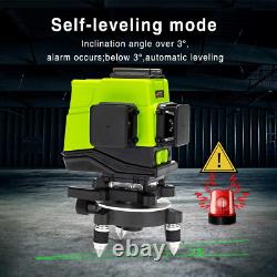 IE12,12 Lines Green Beam 360° Rotary Self-Leveling Laser Level Horizontal&Vertic