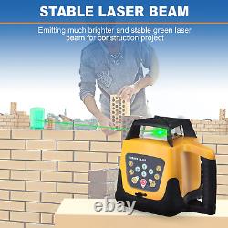 Iglobalbuy Automatic Self Leveling Green Rotary Laser Level 500M Range Kit with