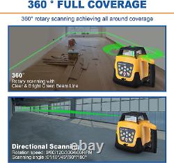 Iglobalbuy Automatic Self Leveling Green Rotary Laser Level 500M Range Kit with