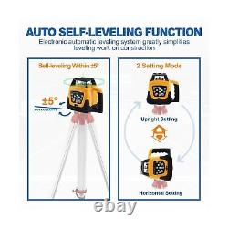 Iglobalbuy Rotary Laser Level Green Laser Self Leveling Kit, 500M Green Beam