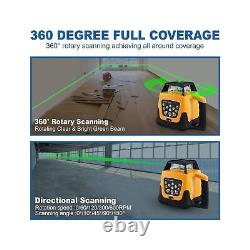 Iglobalbuy Rotary Laser Level Green Laser Self Leveling Kit, 500M Green Beam