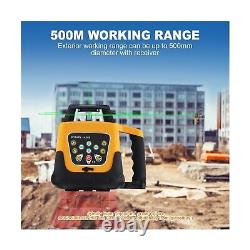 Iglobalbuy Rotary Laser Level Green Laser Self Leveling Kit, 500M Green Beam