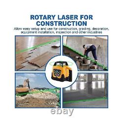 Iglobalbuy Rotary Laser Level Green Laser Self Leveling Kit, 500M Green Beam