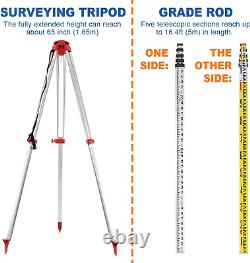 Iglobalbuy Self Leveling Rotary Laser Level System 500M Range Kit with Surveying