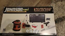 Johnson 40-6517-800 Ft. 360 Beam Self-leveling Rotary Laser Level System New