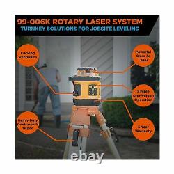 Johnson 99006K Self Leveling Rotary Laser System Kit Tripod Mounting Bracket New