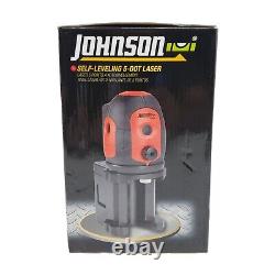 Johnson Level & Tool 40-6680 Self-Leveling 5 Beam Laser Dot, Red