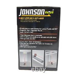Johnson Level & Tool 40-6680 Self-Leveling 5 Beam Laser Dot, Red