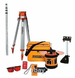 Johnson Level & Tool 99-006K Self Leveling Rotary Laser System Kit Soft Shell