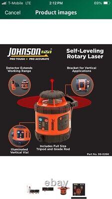 Johnson Level & Tool 99-026K Self-Leveling Horizontal Rotary Laser Orange