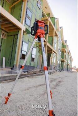 Johnson Level & Tool JRT300-RDHV-K Self-Leveling Red Dual Slope Rotary Orange