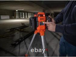 Johnson Level & Tool JRT300-RDHV-K Self-Leveling Red Dual Slope Rotary Orange