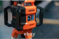 Johnson Level & Tool JRT300-RDHV-K Self-Leveling Red Dual Slope Rotary Orange