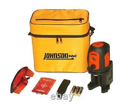 Johnson Level Tool Self Leveling 5 Beam Laser Dot Red 1 Laser Locking Mechanism