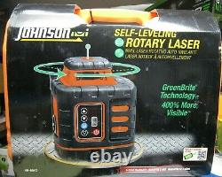 Johnson Self-Leveling Rotary Green Laser 40-6543 BRAND NEW