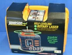 Johnson Self-Leveling Rotary Laser with GreenBrite Tech 40-6543