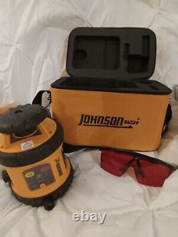 Johnson Self Leveling Surveyors Transit Rotary Laser Level Kit 40-6515