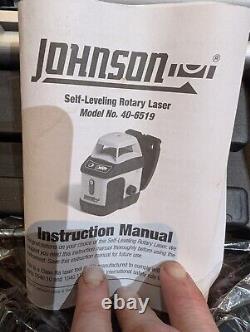 Johnson self leveling rotary laser 40-6519