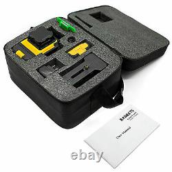 KAIWEETS 3D Green Laser Level Rotary Self Leveling 3 X 360° Rechargeable Battery