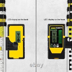 KAIWEETS 3D Rotary Laser Level 60m Green Beam Self-Leveling with Laser Detector