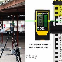KAIWEETS KT360A Rotary Laser Level+Tripod Adjustable KT-100P+Lase Level Receiver