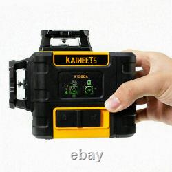 KAIWEETS KT360 3d lazer level for DIY with tripod + 2PCS BatterY for laser