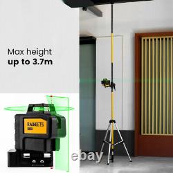 KT360B 3D Rotary Cross Line Laser Level with 3.7m Adjustable Telescoping Tripod