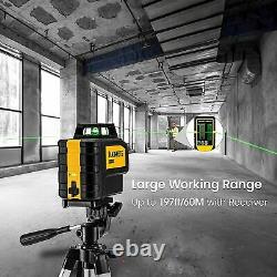 Kaiweets 360° Green Laser Level 1.54 pounds Rotary Laser Self leveling/manual