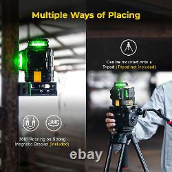 Kaiweets Self Leveling Rotary 3D 360° Laser Level with Telescoping Tripod kit