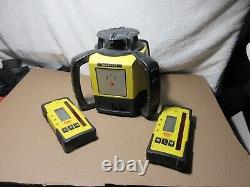 LEICA RUGBY 610 SELF LEVELING ROTARY LASER with rod eye 140, in case