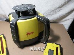 LEICA RUGBY 610 SELF LEVELING ROTARY LASER with rod eye 140, in case