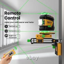 Laser Level Self Leveling DEGLASERS Green 4 x 360° Cross Line with 12V Battery