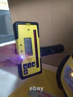 Leica Rugby 50 Rotary Laser Level Rod Eye 160 Digital MM Receiver Carry Case