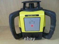 Leica Rugby 610 Rotary Laser Level Rod Eye 160 Carry Case