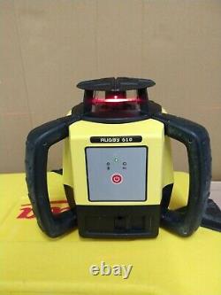 Leica Rugby 610 Rotary Laser Level Rod Eye 160 Digital Receiver + Carry Case