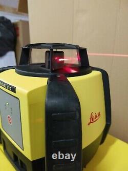 Leica Rugby 610 Rotary Laser Level Rod Eye 160 Digital Receiver + Carry Case