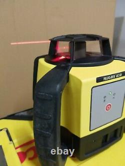 Leica Rugby 610 Rotary Laser Level Rod Eye 160 Digital Receiver + Carry Case