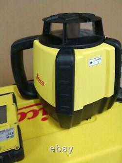 Leica Rugby 610 Rotary Laser Level Rod Eye 160 Digital Receiver + Carry Case